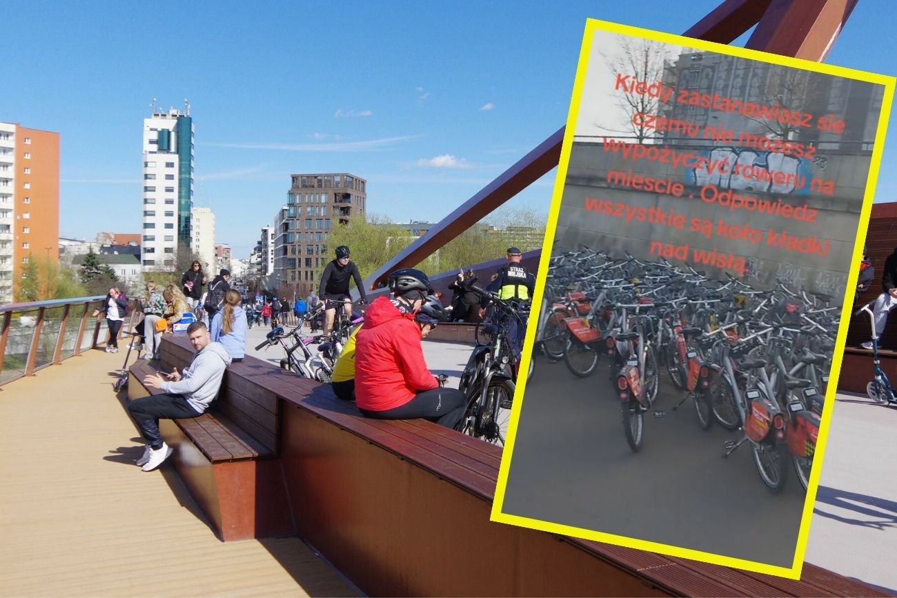 Kładka pieszo-rowerowa w Warszawie