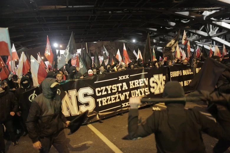 Zdjęcie z Marszu Niepodległości z 2017 r.