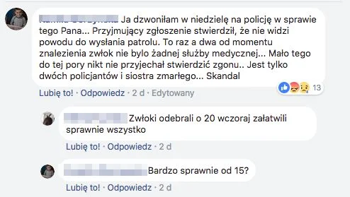Komentarze sąsiadki Józefa.