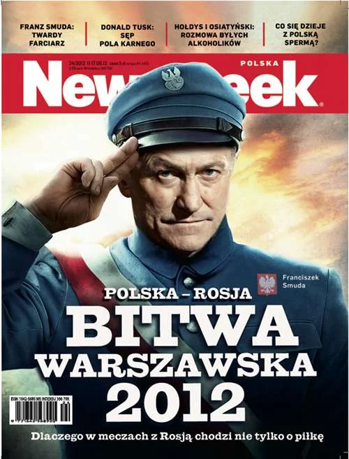 Okładka najnowszego "Newsweeka". Czy mecz Polska - Rosja to batalia także poza boiskiem?