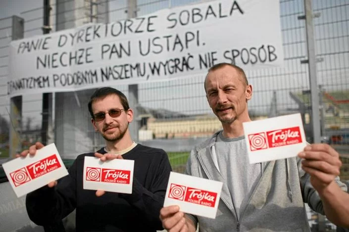 Protest przeciwko Jackowi Sobali
