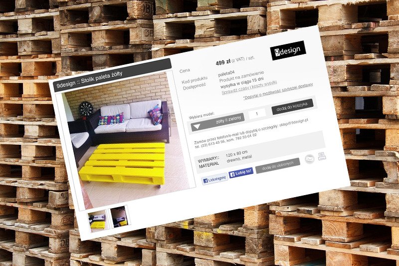 Europaleta na bogato – czyli jak stworzyć stolik wart 500 złotych.