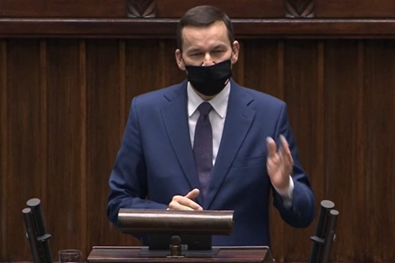 Mateusz Morawiecki chwalił się działaniami rządu w związku z epidemią koronawirusa.