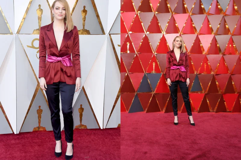 Emma Stone pojawiła się w spodniach na oscarowej gali