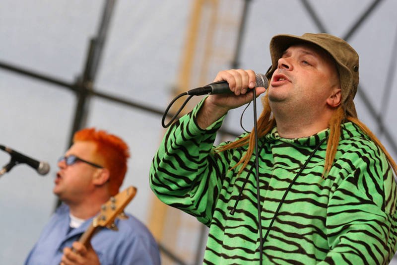 Zespół Big Cyc podczas koncertu