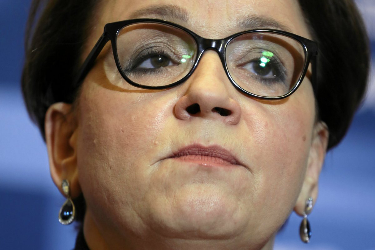 Anna Zalewska została wybuczana przez mieszkańców Dolnego Śląska. Protestowali oni przeciwko budowie suchych zbiorników retencyjnych.