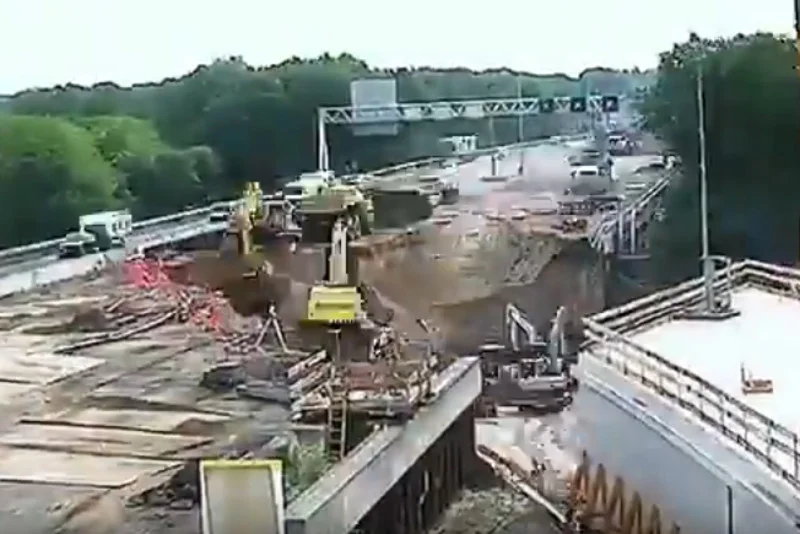 W 2016 roku w Holandii zbudowano tunel pod autostradą w weekend – internauci przypominają nagranie.
