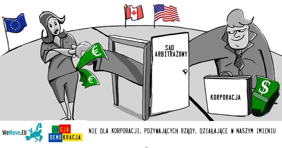 Obywatele zbierają podpisy pod petycją przeciwko sądom arbitrażowym.