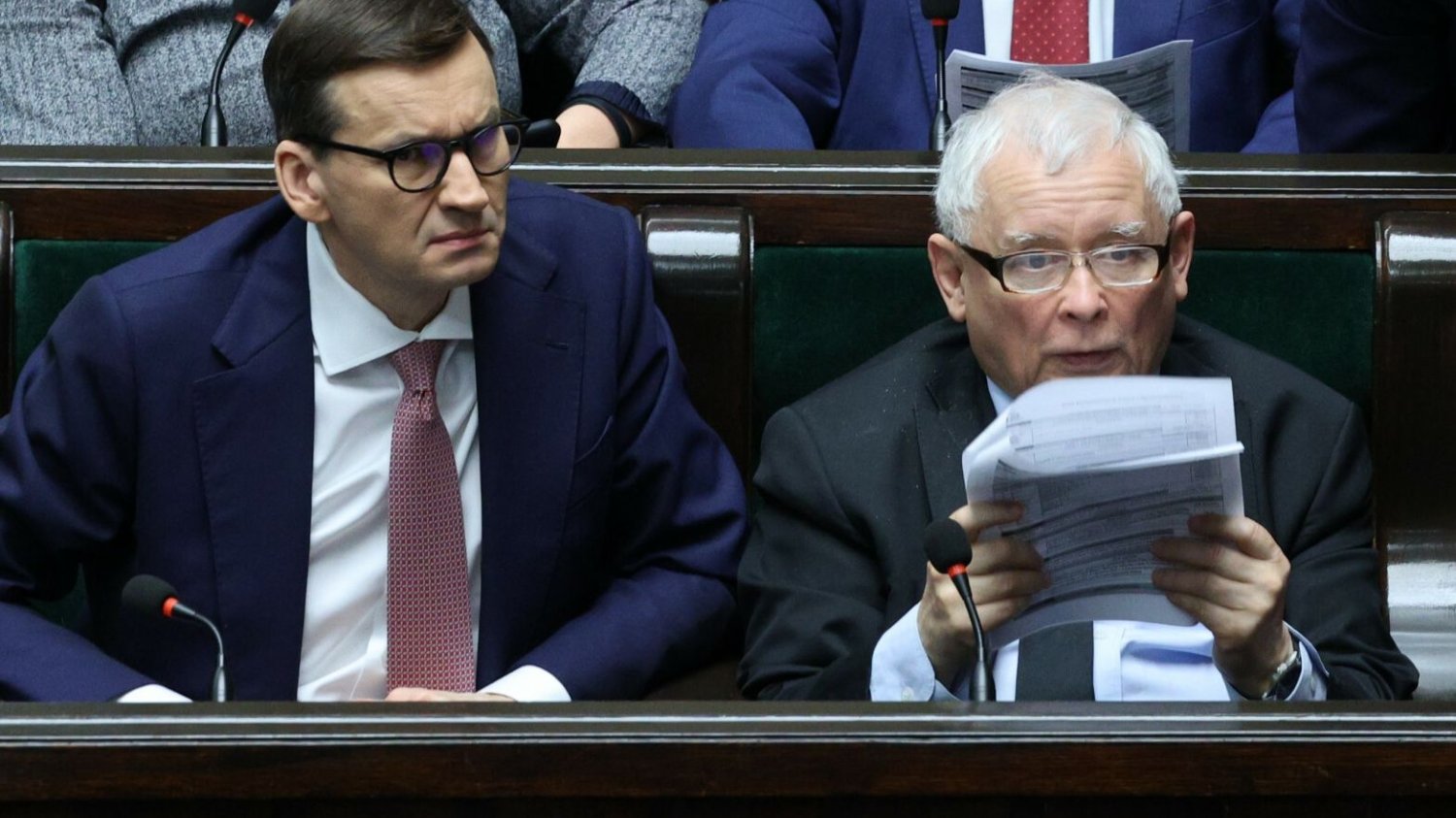 Jarosław Kaczyński uważa, że ludzie Mateusza Morawieckiego wywołują konflikty w PiS.