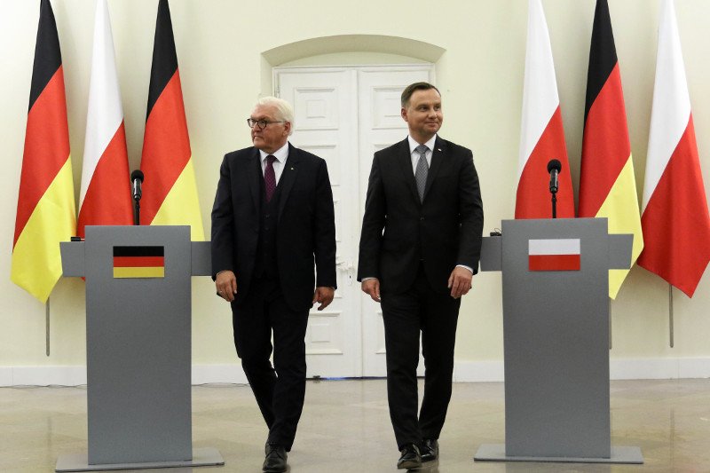 Prezydent Polski Andrzej Duda i prezydent Niemiec Walter Steinmeier