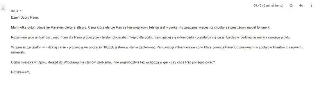 Tak próbuje się zbić cenę na "córkę-influencerkę".