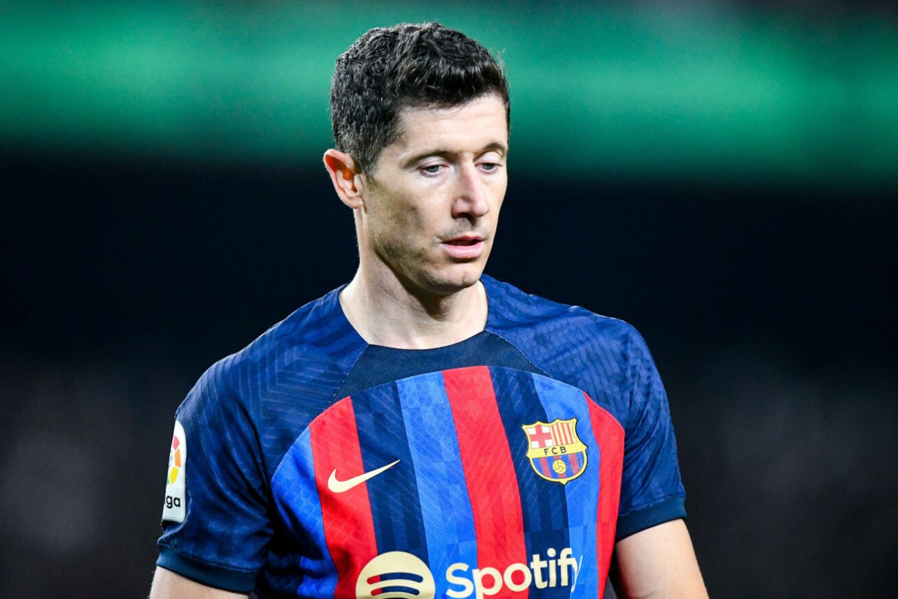 Robert Lewandowski zaliczył słaby występ w poniedziałkowym meczu z Gironą