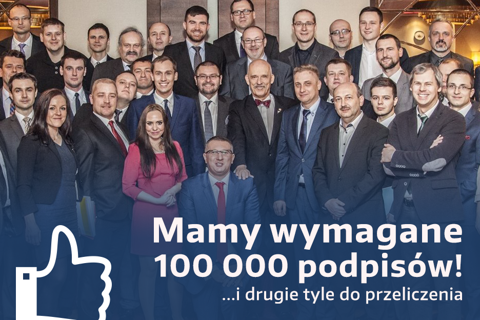 Janusz Korwin-Mikke zebrał około 200 tys. podpisów i przystępuje do rejestracji swojej kandydatury.