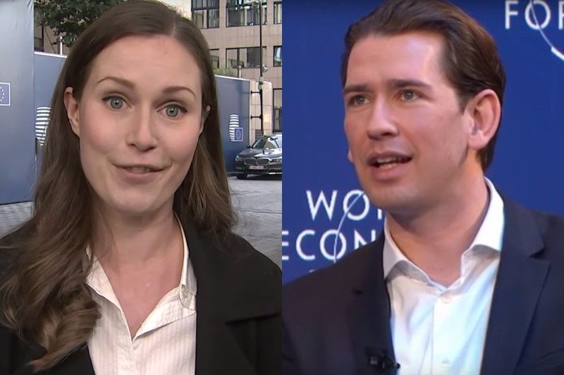 Kanclerz Austrii jest młodszy od premier Finlandii o rok.