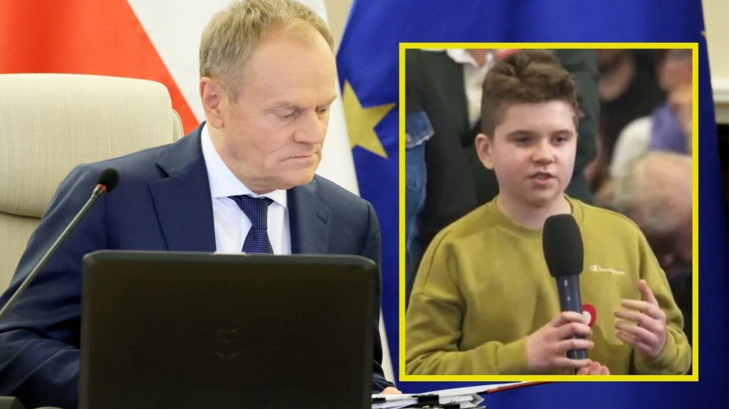 Donald Tusk i 14-letni Alex