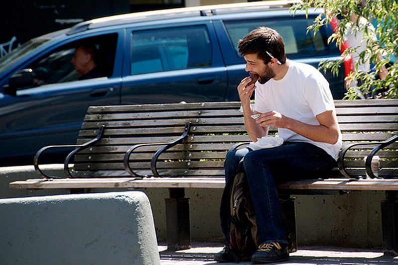 Lunch zwykle jemy w pośpiechu