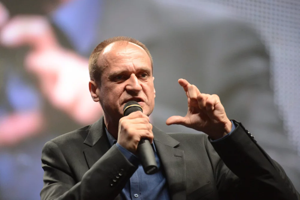 Paweł Kukiz na zjeździe sympatyków w Lubinie nie zaoferował ludziom żadnych konkretnych propozycji.