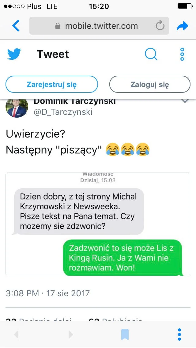 "Won!" - tak poseł na Sejm zwrócił się do dziennikarza, który poprosił o rozmowę