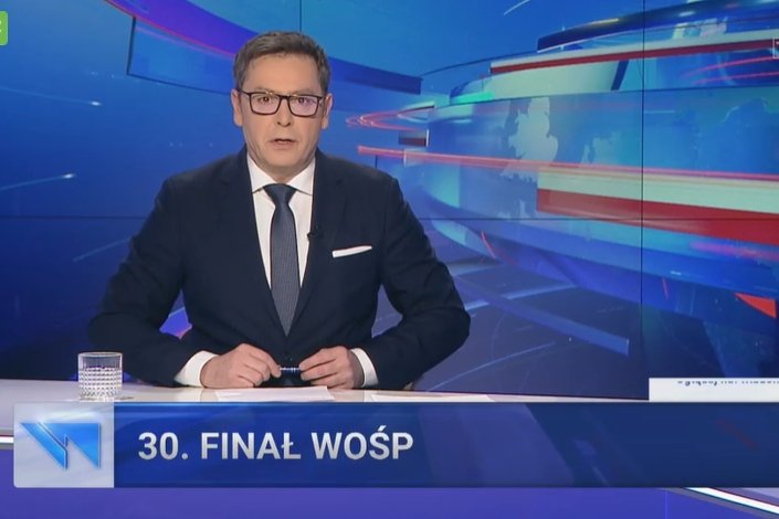 "Wiadomości" TVP niemalże zignorowały finał WOŚP.