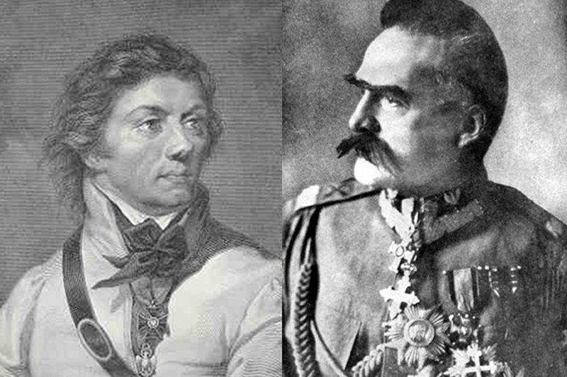 Tadeusz Kościuszko i Józef Piłsudski