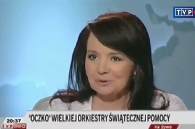 Danuta Holecka w przeszłości dziękowała w TVP Info Jerzemu Owsiakowi.