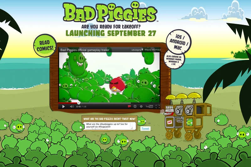 Czy Bad Piggies pobije popularność Angry Birds?
