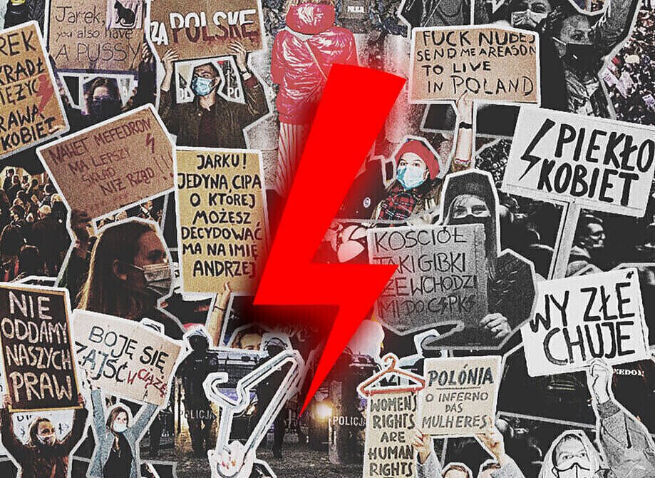 Czego symbolem jest czerwona błyskawica, która pojawia się na sztandarach uczestników Strajku Kobiet 2020?