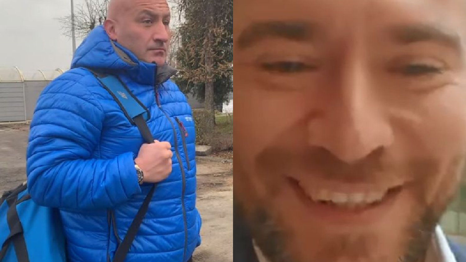 Marcin Najman czekał na Krzysztofa Stanowskiego przed budynkiem Rakowa Częstochowa.