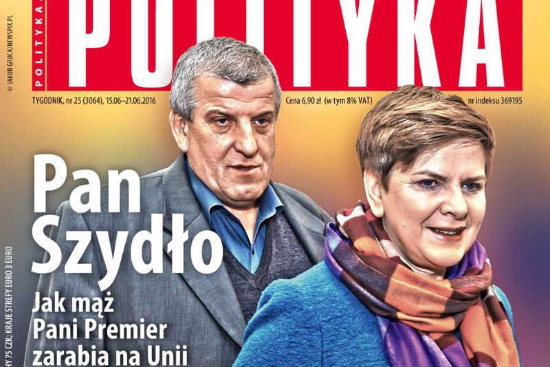 "Polityka" opisuje, jak mąż Beaty Szydło zarabia na Unii Europejskiej.