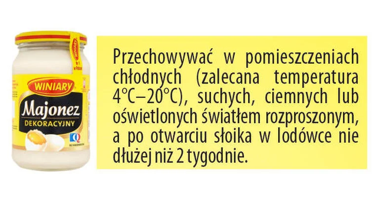 Sprawdź, kiedy należy chować produkt do lodówki.