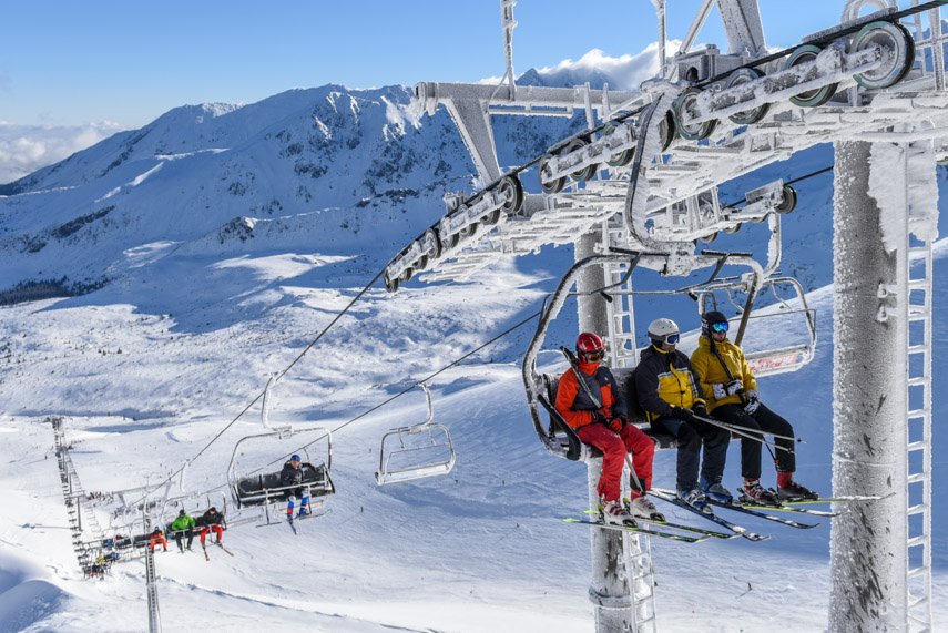 Wyciąg krzesełkowy w Dolinie Gąsienicowej