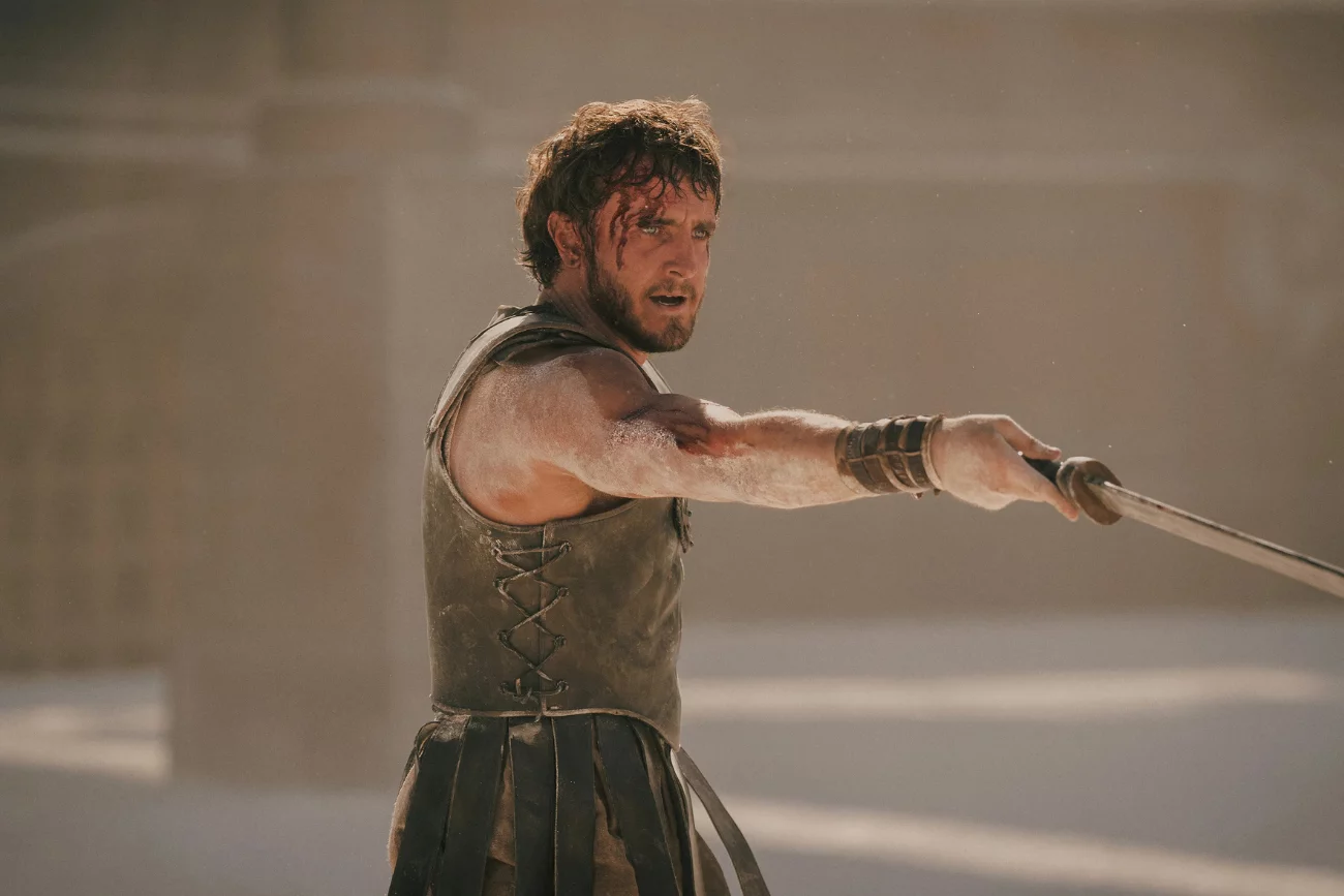 Paul Mescal jako dorosły Lucjusz w filmie "Gladiator 2" Ridleya Scotta