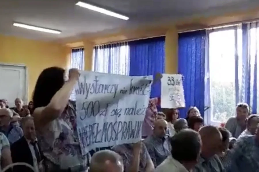 Mariusz Błaszczak gościł w Nisku w województwie podkarpackim.