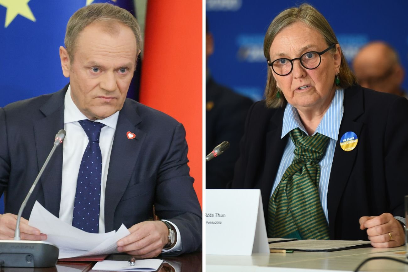 Donald Tusk i Róża Thun