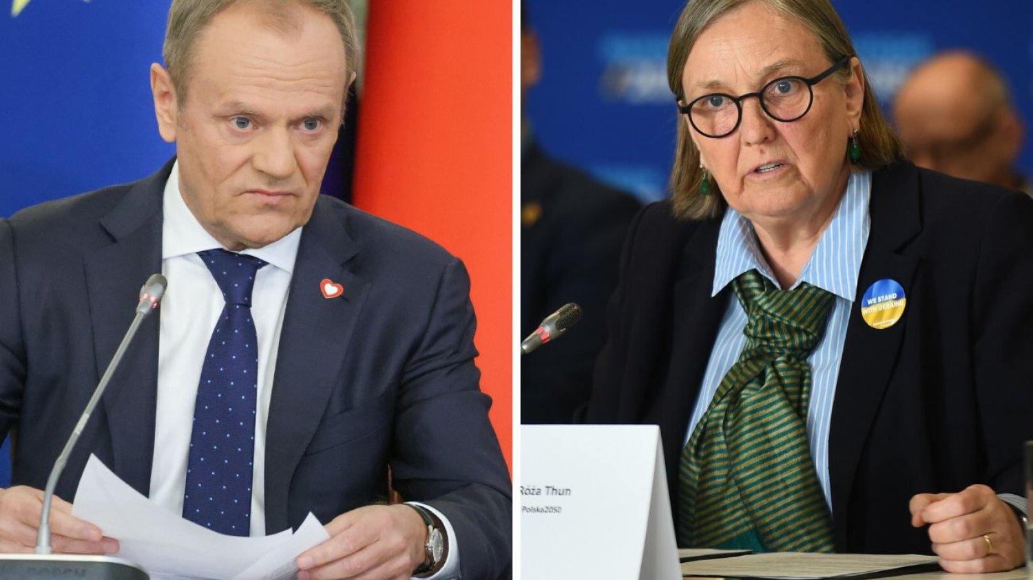 Donald Tusk i Róża Thun
