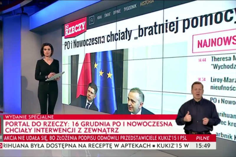 "Do Rzeczy" i TVP INFO miesiąc po proteście w Sejmie "ujawniają" kolejne "rewelacje", które mają uderzyć w opozycję.