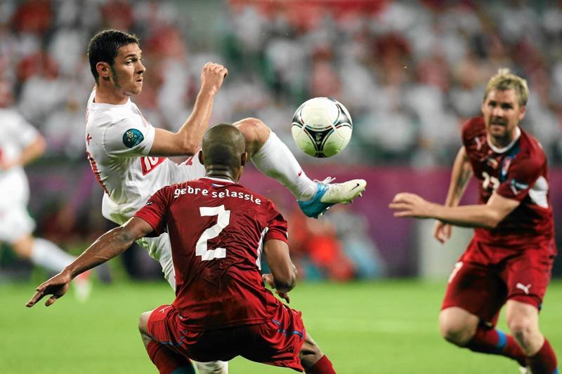 Ludovic Obraniak na meczu reprezentacji podczas Euro 2012