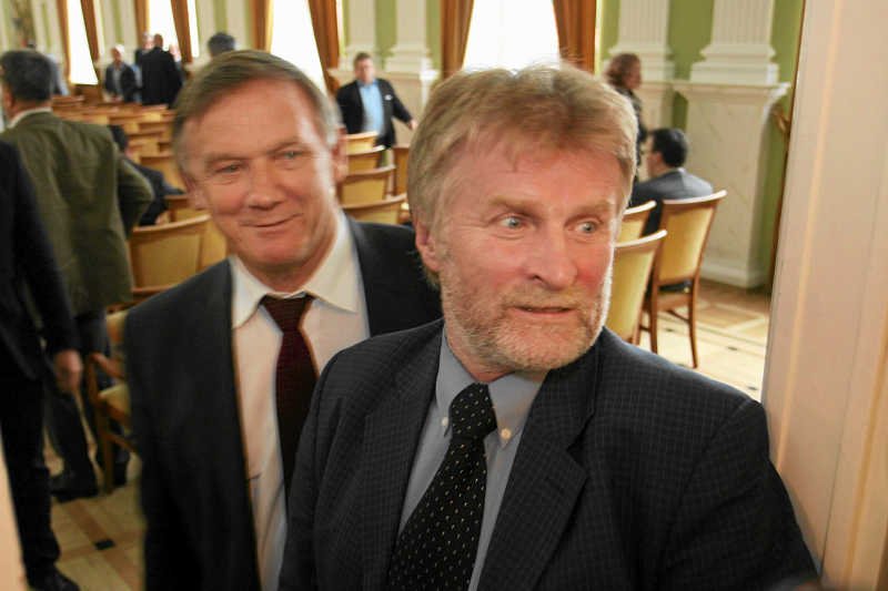 Od lewej: Władysław Serafin i Jacek Soska, spotkanie Rady Naczelnej PSL, 2010 rok