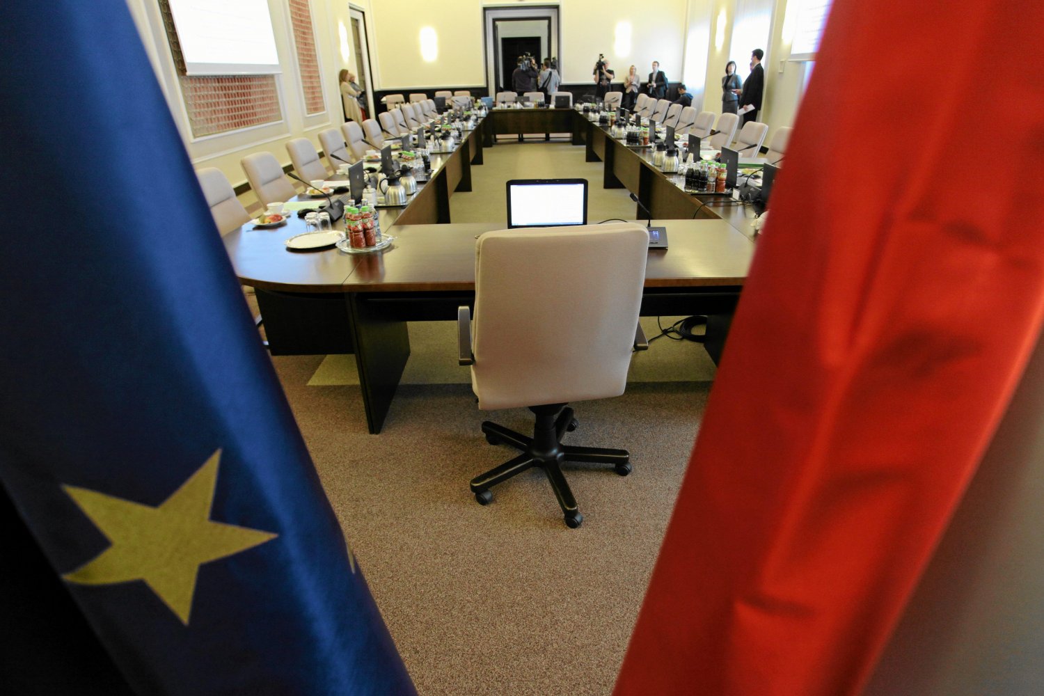 Fotel premiera podczas posiedzeń rządu.