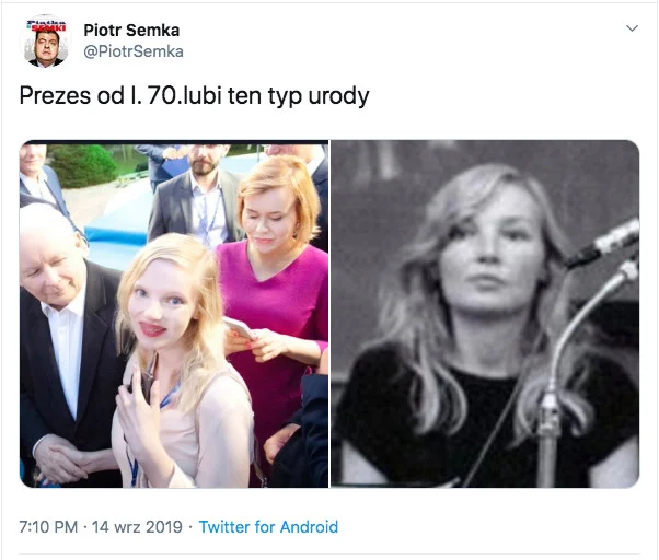Dziennikarz Piotr Semka bardzo szybko usunął swój wpis.