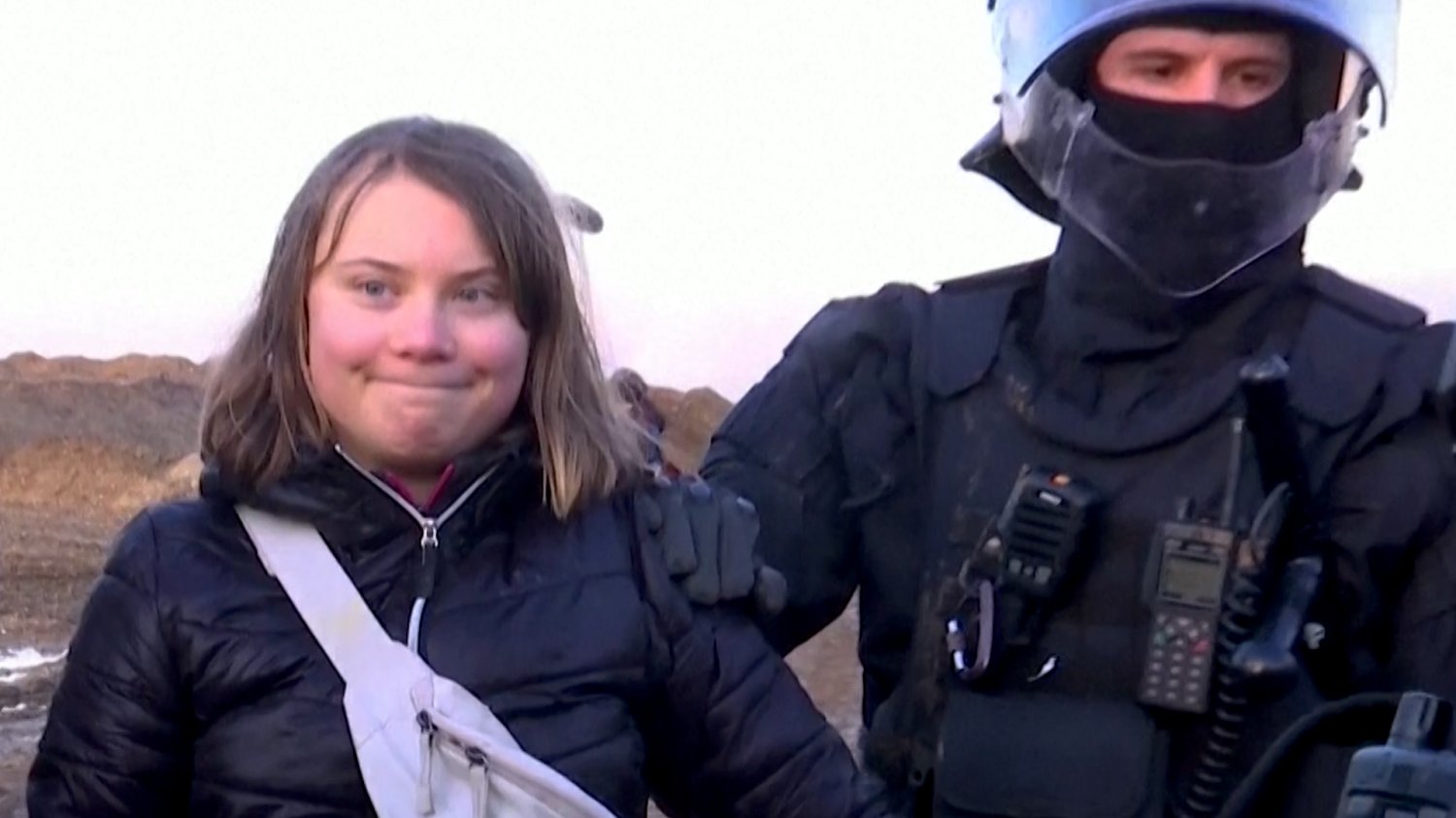 Greta Thunberg została zatrzymana przez niemiecką policję.