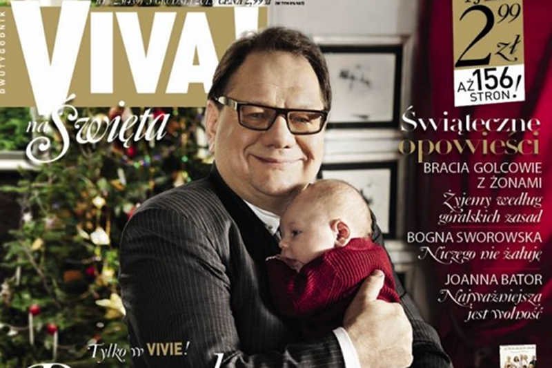 Ryszard Kalisz z synem Ignacym w najnowszym wydaniu "Vivy".