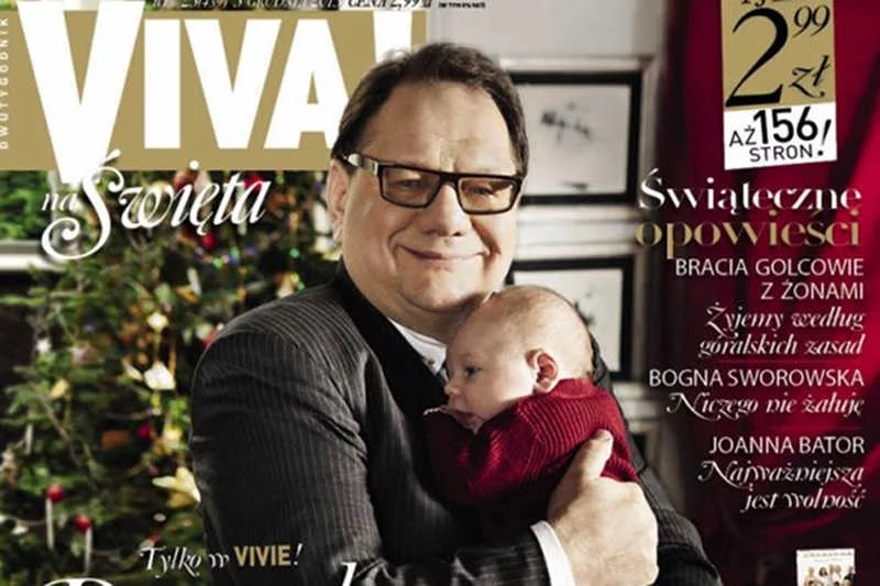 Ryszard Kalisz z synem Ignacym w najnowszym wydaniu "Vivy".