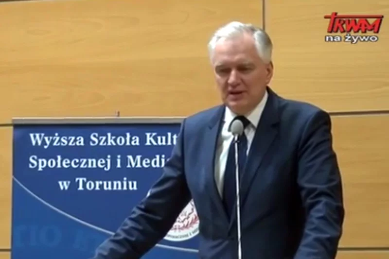 Jarosław Gowin z kurtuazyjną wizytą na uczelni ojca Tadeusza Rydzyka.