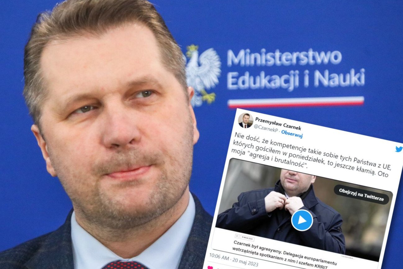 Czarnek broni się przed zarzutami delegacji z PE. "Oto moja agresja".