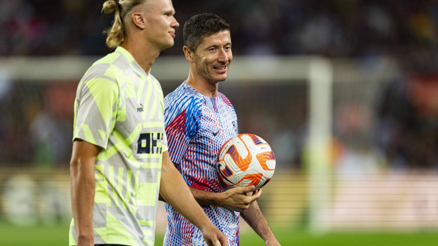 Erling Haaland uderzył w Bayern Monachium, poszło o Roberta Lewandowskiego