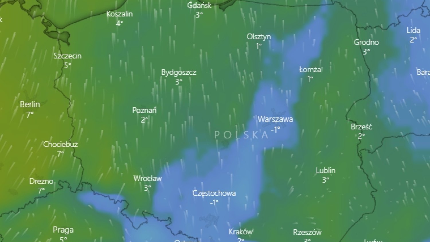 Pogoda w środę