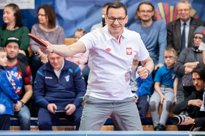 Mateusz Morawiecki w Bydgoszczy obiecywał zwiększenie nakładów na sport.