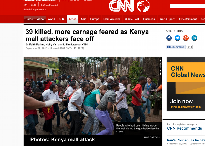 Tragiczny bilans zamachu terrorystycznego w Kenii