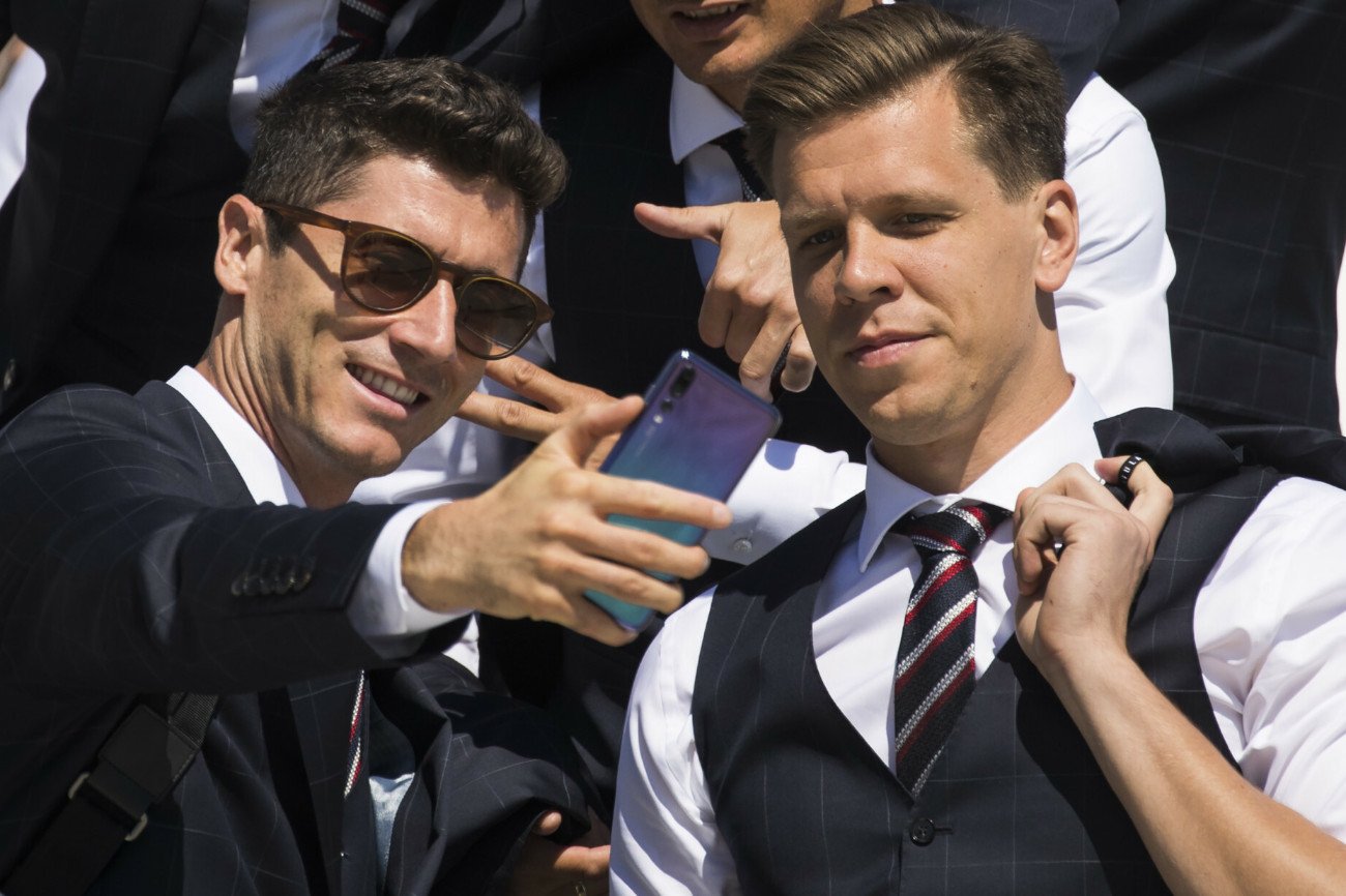 Robert Lewandowski i Wojciech Szczęsny w 2018 roku